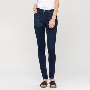 Vervet by Flying Monkey Mid Rise Dark Wash Skinny Jeans Brand New With Tags